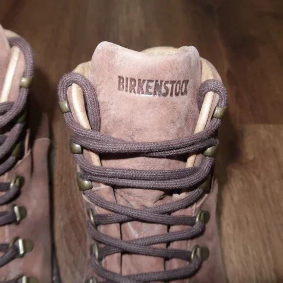 Womens Birkenstock Jackson Brown Leather Lace Up Casual Hiking Boots 39 8/8.5 US - Picture 4 of 7